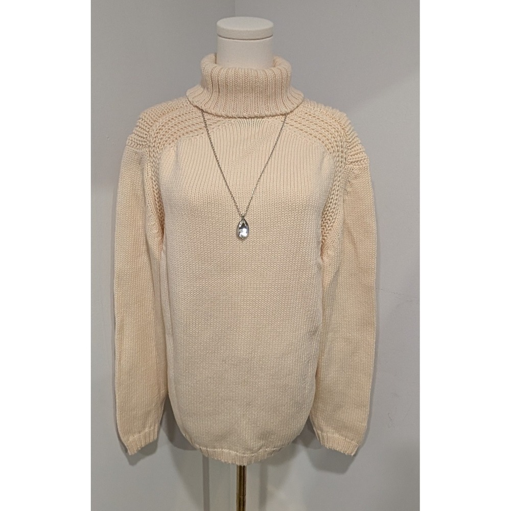 Gran Sasso Vision Made In Italy 100% Virgin Wool Women Sweater Size 50